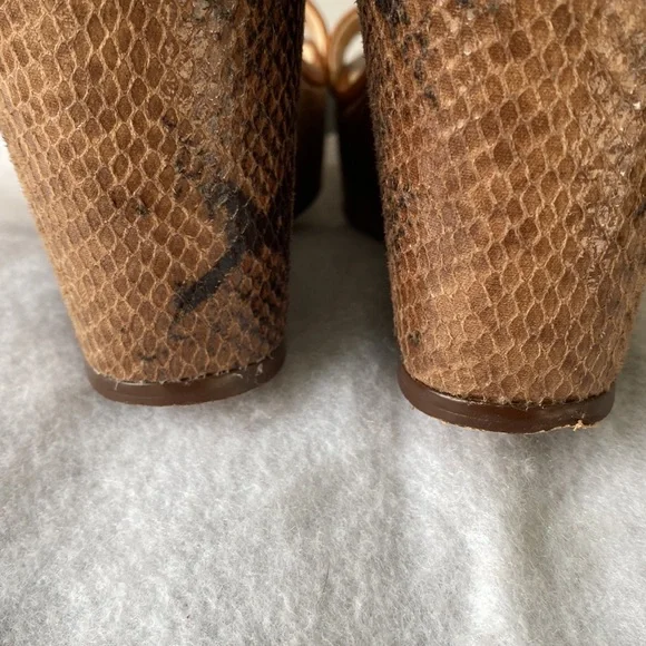 Monet Platform/Wedge Open Toe Shoes Size 7M - Picture 9 of 10